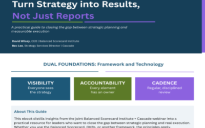 Turn Strategy into Results, Not Just Reports