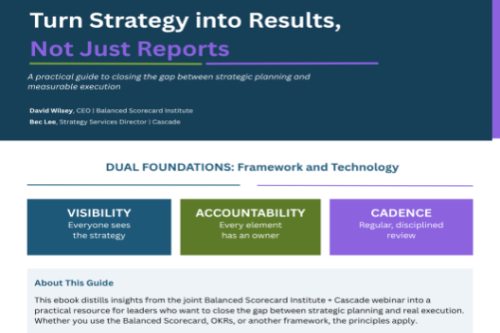 Turn Strategy into Results, Not Just Reports